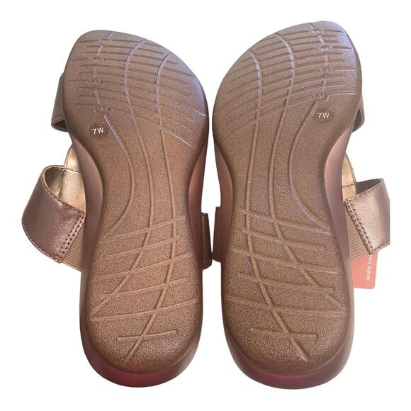 EASY SPIRIT Haddie Light Pink Women's Slide Sandals NEW 7W Wide - Picture 4 of 4